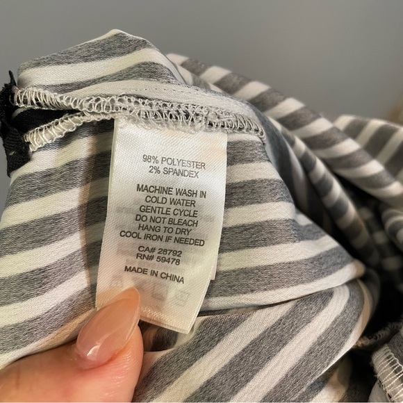 CYNTHIA ROWLEY Cropped Black And White Pallazzo Pants SZ/6 - Picture 6 of 13